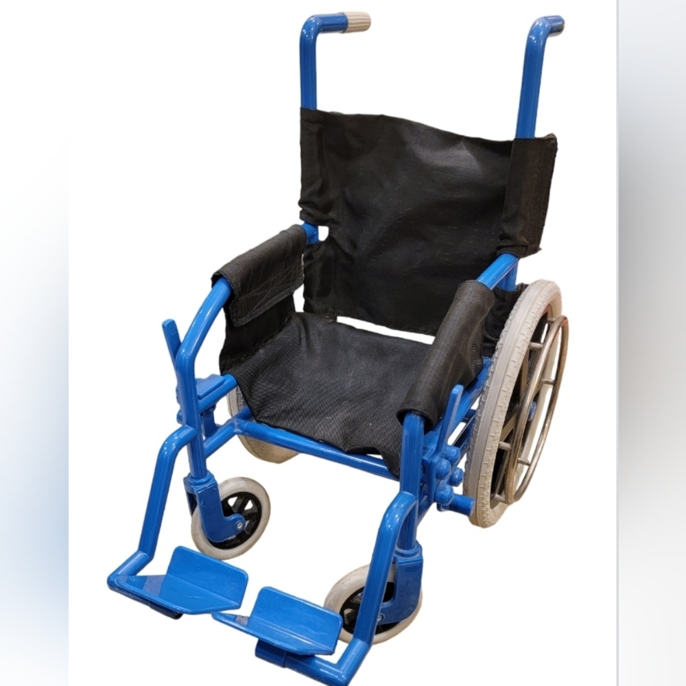 American girl Pheasant vintage wheelchair for doll blue *